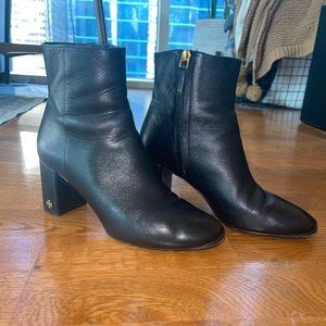 Tory Burch Black Leather Boots
